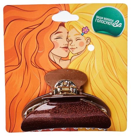 Заколка для волос Забава краб редкий зуб, 1 шт