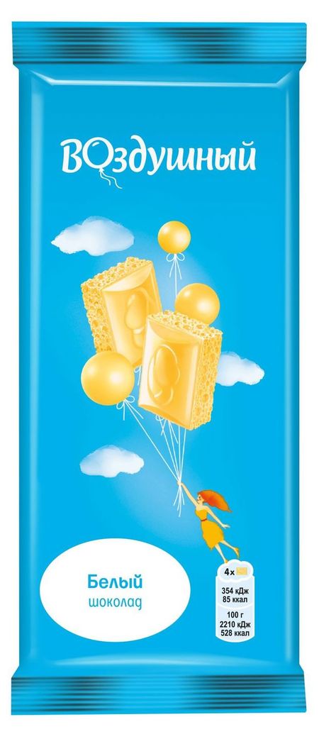 Шоколад белый Воздушный пористый, 80 г