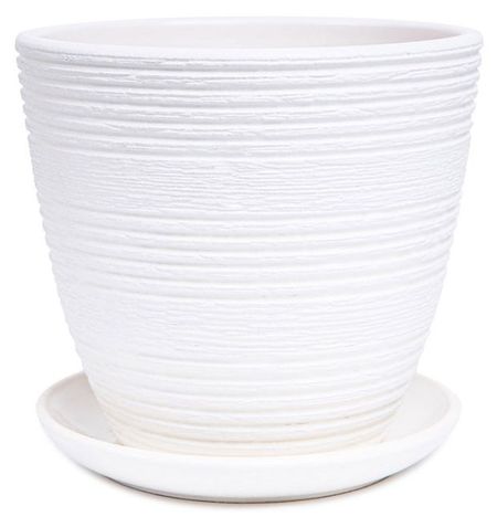 Горшок керамический Халва-А белый без поддона, 18 см светлана борисовна лазуренко пора на горшок