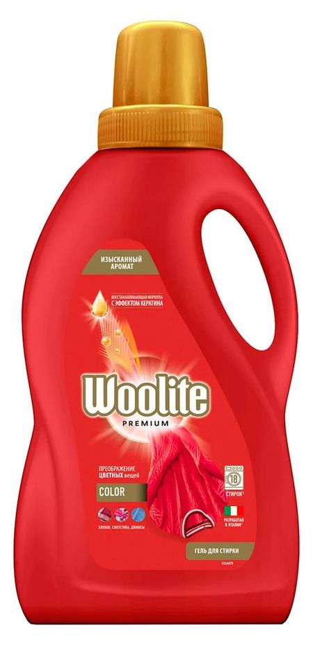 Гель для стирки цветных вещей Woolite Color, 900 мл