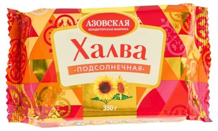 Халва подсолнечная Азовская кондитерская фабрика, 350 г