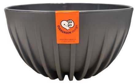 Горшок миска Ливингрин СивкМ 30-12 Сигма d.30 антрацит