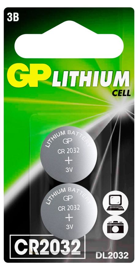Батарейка литиевая GP CR2032, 2 шт валентин михайлович пролейко созидатели отечественной электроники вып 4