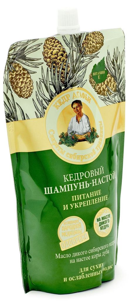 Шампунь-настой Рецепты Бабушки Агафьи Питание и укрепление кедровый, 500 мл