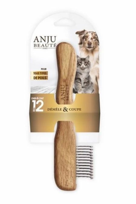 Щётки и расчёски Anju Beaute Расческа/пуходерка/дешеддер, 12 лезвий (Франция) (45 г)