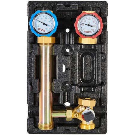 Насосная группа Rommer 1 ВР(г) х 1 1/2 НР(ш) с трехходовым приводным смесителем без насоса (RDG-1003-002501)