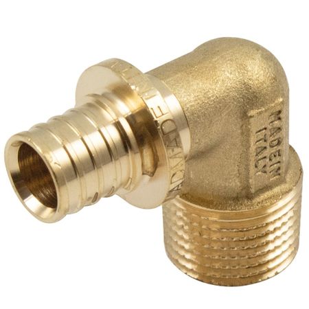 Угол Tiemme 20 мм х 3/4 НР(ш) латунь (1710198)