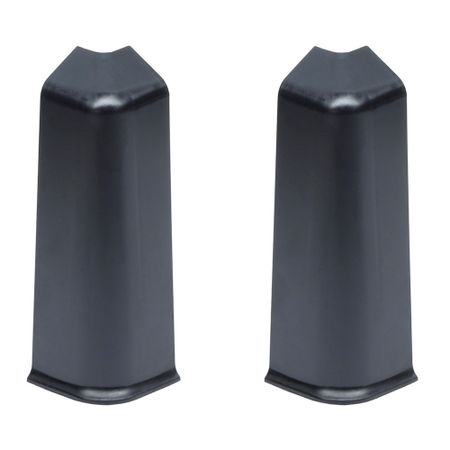 Угол наружный Wimar Quadro 100 мм черный Г-профиль (2 шт.)