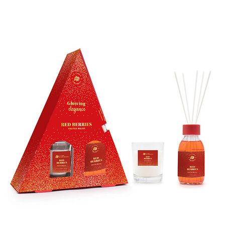 Набор ароматических средств для дома LА CASA DE LOS AROMAS Жидкий ароматизатор и ароматическая свеча «Красные Фрукты» переключатели wgxcpp красные 3 контактные