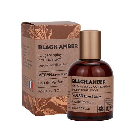 Парфюмерная вода VEGAN.LOVE.STUDIO Парфюмерная вода унисекс BLACK AMBER амбра перец нероли