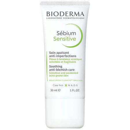 Крем для лица BIODERMA Увлажняющий, успокаивающий крем для проблемной кожи лица Sebium Sensitive биодерма bioderma атодерм крем для рук 50 мл восстанавливающ