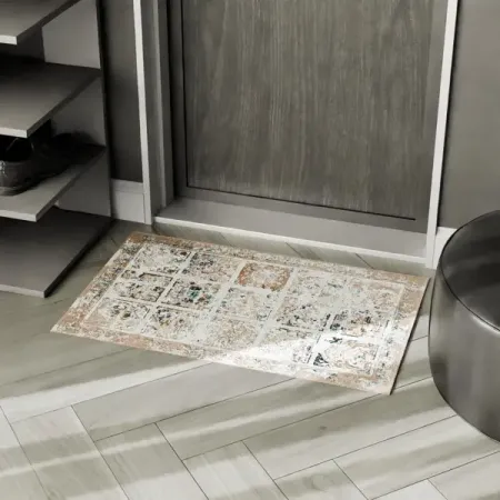 Ковер полиэстер VNDM007 50x80 см цвет бежевый наволочки zuexvofy 50x70 50x75 50x80 см красный полиэстер