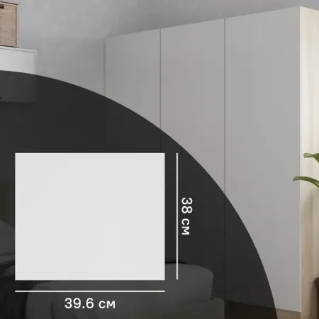 Дверь для шкафа Лион 39.6x38x1.6 см ЛДСП цвет белый двухслойные автомобильные коврики с полным покрытием на заказ 3d для infiniti fx fx30 fx35 fx37 fx45 fx50 аксессуары для интерьера