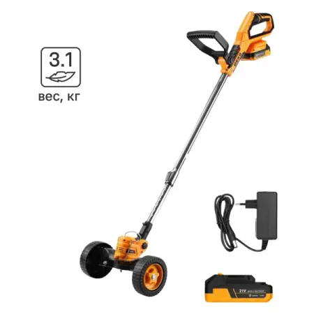 Триммер аккумуляторный Deko DKTR21 20 В 2x2 Ач АКБ и ЗУ входит в комплект комплект деталей для ножа rick hinderer xm 18 3 5