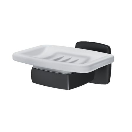 Мыльница для ванной AM.PM Gem с держателем стекло/металл черная (A9034222)