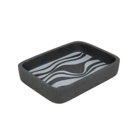 Мыльница акцент полирезина черный