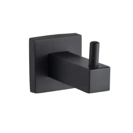 Крючок одинарный навес квадро металл черный