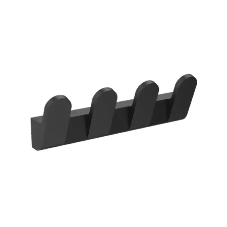 Планка 4 крючка навес магия металл черный