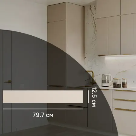 Фасад кухонного шкафа Онега 79.7x12.5 см KONSENSA ЛДСП цвет бежевый дарон аджемоглу почему одни страны богатые а другие бедные происхождение власти про ания и нищеты