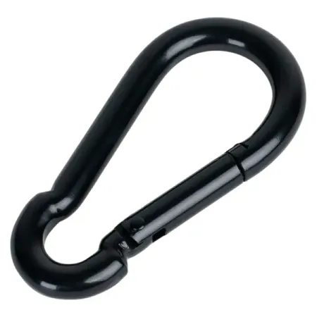 Карабин усиленный DIN 5299 10x100 мм цвет черный матовый карабин пружинный 8х80мм усиленный нержавеющая   1шт