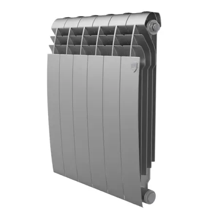 Радиатор секционный Royal Thermo BiLiner B 500/87 6 секций боковое подключение биметалл серый