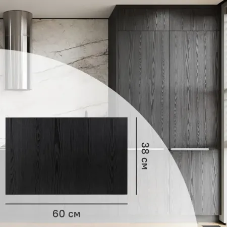 Фасад для колонки Канск 60x38 см KONSENSA ЛДСП цвет черный 1x защита мягкие силиконовые ручки для детской мебели ручки для выдвижных ящиков ручки для комода для детской спальни ручки