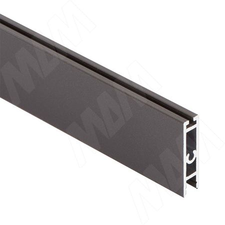 VOGUE LIGHT Штанга прямоугольная 30х8 под ленту 5мм, с пазом под демпфер, графит (краска), L-1000 (TA0214LEDGP-S1)