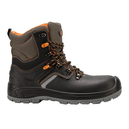 Ботинки рабочие кожаные с защитным подноском и стелькой размер 42 черные Prosafe Profi (8742ТКВ)