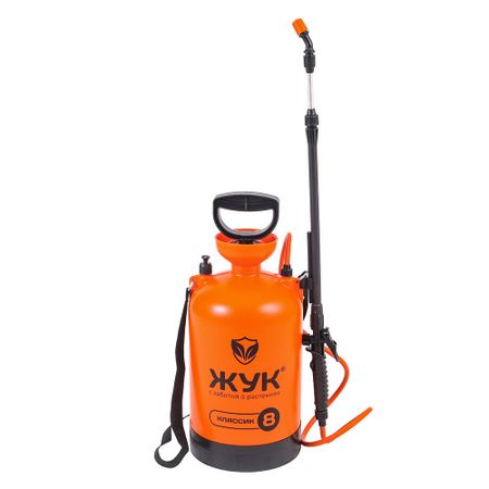 Опрыскиватель плечевой помповый для полива Жук Классик ОП-207 8 л (0444-00) лекарственные препараты krka кладакса жев табл 40 мг 10 мг 10 10 таб