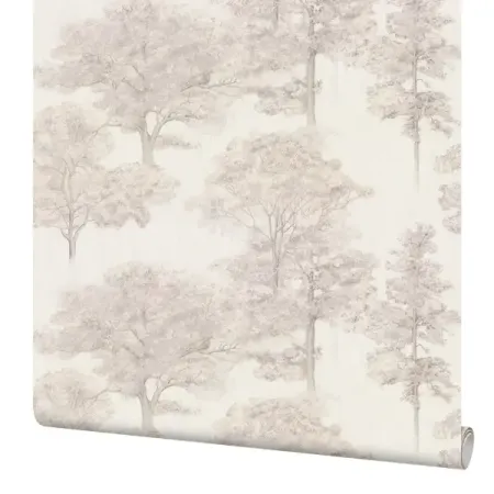 Обои флизелиновые Palitra Home Taina Lesa бежевые 1.06 м HC72463-21