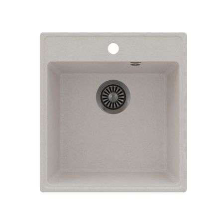 Мойка для кухни Maunfeld Perla 46х50х18 см врезная кварц кремовая