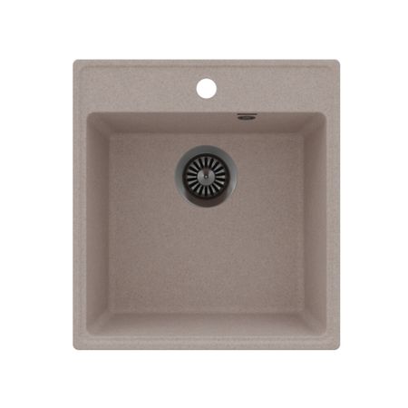 Мойка для кухни Maunfeld Perla 46х50х18 см врезная кварц бежевая