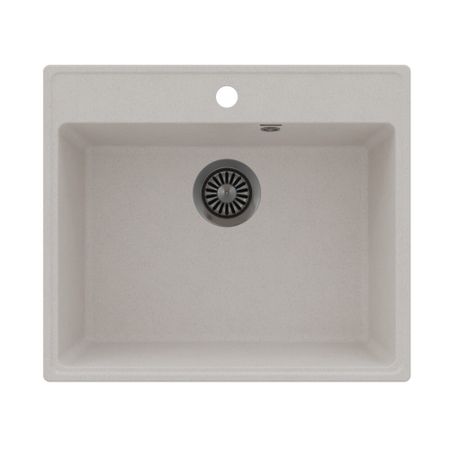 Мойка для кухни Maunfeld Perla 58х50х18 см врезная кварц кремовая
