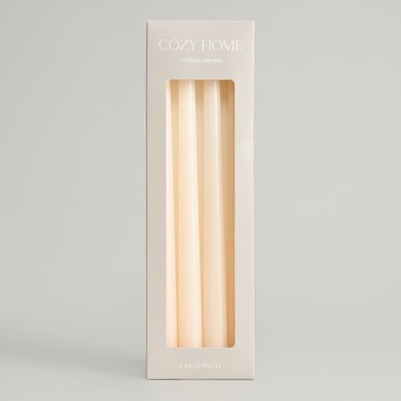 Набор свечей Лаконичный/Laconico, слоновая кость