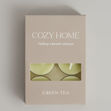 Набор свечей Зеленый чай/Green Tea зеленый диоптаз qianchuan
