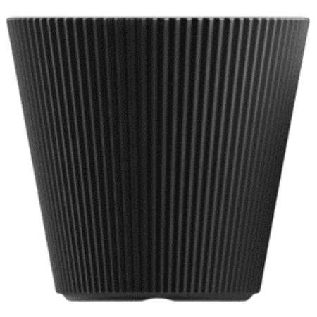 Кашпо Serinova Luna чёрное 39х36,5 см