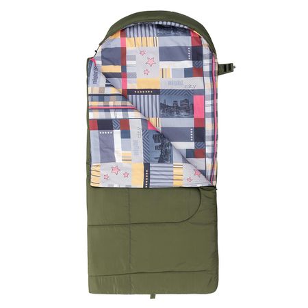 Спальный мешок Nisus TRAVEL Wide Plus 300 (220х106) Hollowfiber зелёный (N-SB-H300-220x106)