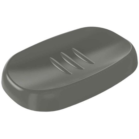 Мыльница для ванной Econova Scandi настольная пластик серая