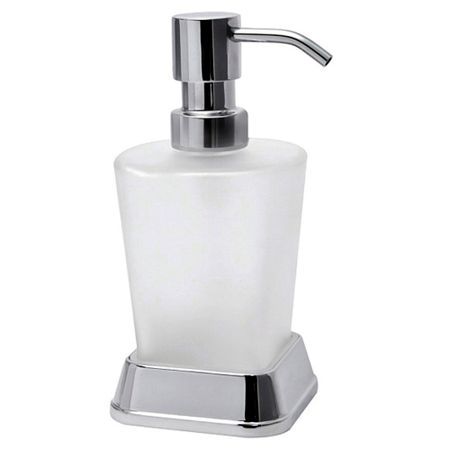 Дозатор для мыла WasserKraft Amper K-5400 настольный пластик хром (5499) рама со стеклом пластик коричневая 20 х 30 см