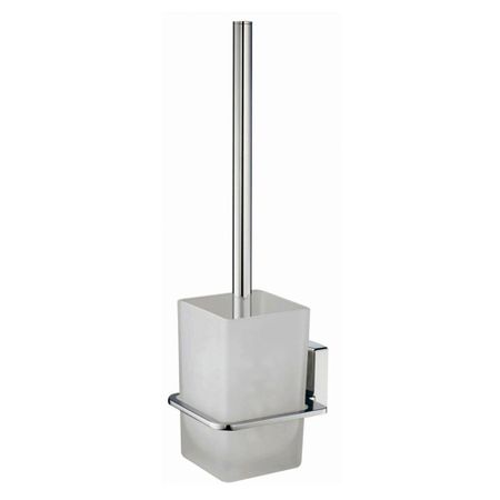 Ершик для унитаза WasserKraft Leine подвесной стекло/металл хром (5027)