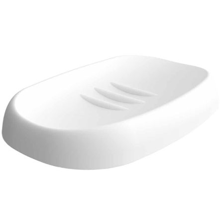 Мыльница для ванной Econova Scandi настольная пластик белая (43429331600)