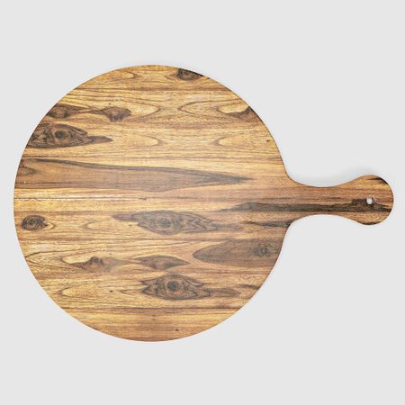 Блюдо-доска Kulsan Wood круглая с ручкой 35х48 см