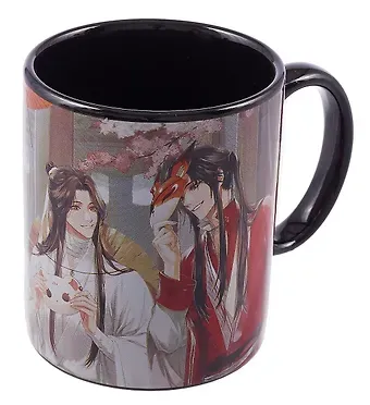 Кружка в подарочной коробке Благословение Се Лянь и Сань Лан с масками (керамика, деколь) (330мл) (12-7624-Z24)