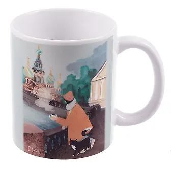Кружка СПб Ноксо Наедине с Петербургом Возле Спаса (керамика) (330мл) (К2025-126)
