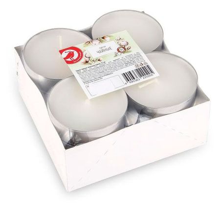 Свечи АШАН Красная птица чайные с классическим ароматом, 12 шт