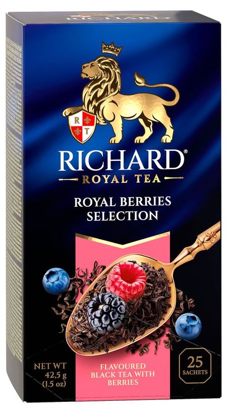 Чай черный RICHARD Royal Berries Selection, 25х2 г