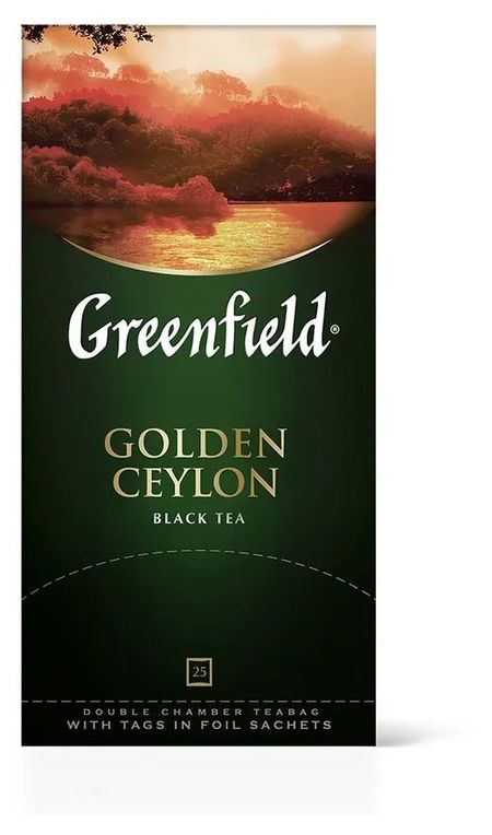Чай черный Greenfield Golden Ceylon в пакетиках, 25 шт евгений владимирович щепетнов суккуба демоница из провинции