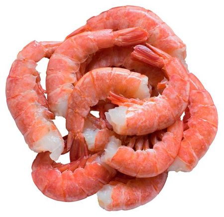Креветки Аргентинские красные замороженные в панцире без головы 30/55, вес