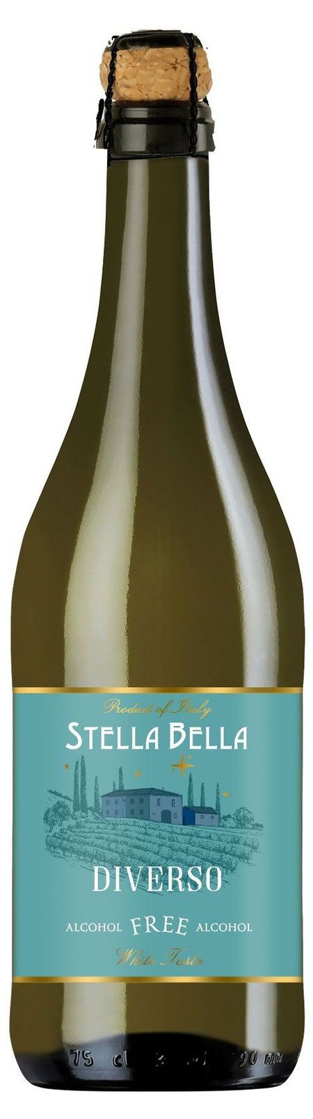 Игристое вино безалкогольное Stella Bella белое сладкое Италия, 0,75 л
