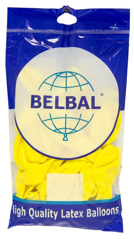 Шары воздушные Веселая затея однотонные, 50 шт в ассортименте